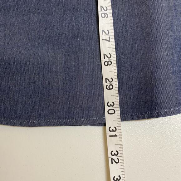 Boss Mens Button Up Shirt Size Large Robbie Slim Fit 100% Cotton Slate Gray - Picture 10 of 11